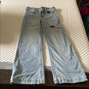 American Eagle, wide leg jeans